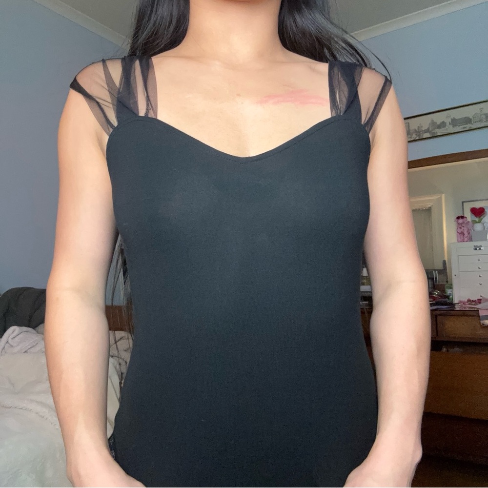 black bodysuit